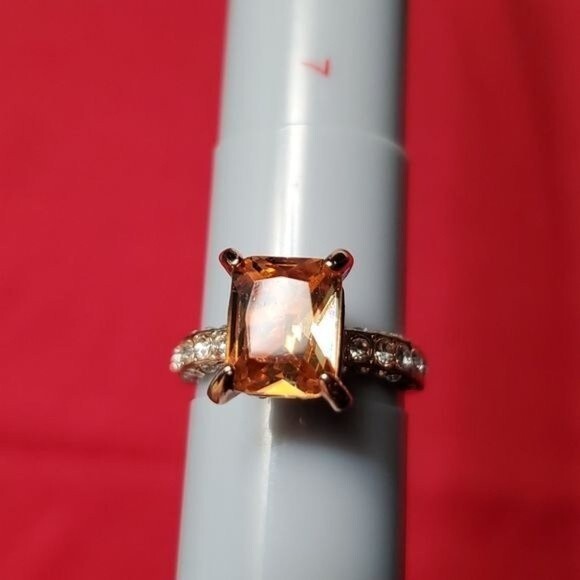 Rose Gold Diamond Under Halo Ring With Diamond Prongs Cushion Cut Morganite - Picture 10 of 16
